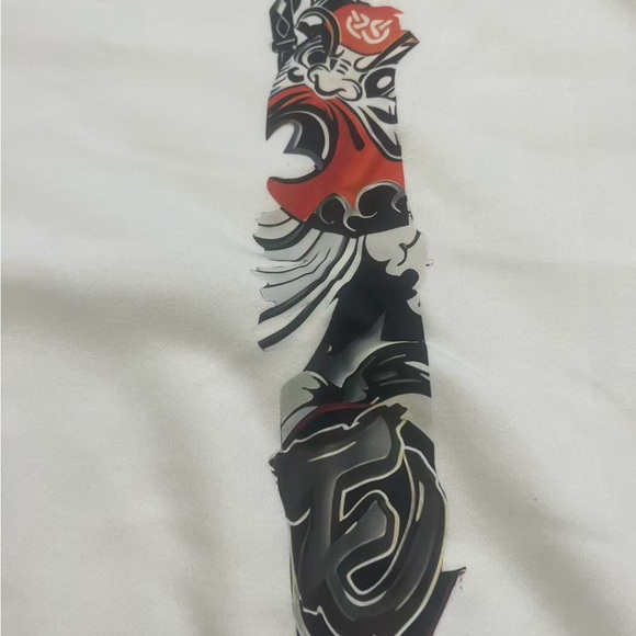 Evisu White Sweatshirt with Carton Godhead - Picture 3 of 8